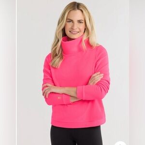 Women’s Hot Pink Funnel Neck Sweater